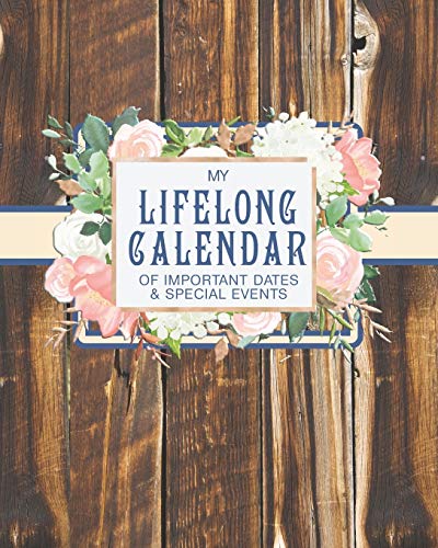 My Lifelong Calendar of Important Dates &amp; Special Events: Christian Perpetual Calendar Date keeper Reminder for Birthdays, Anniversaries and Memories with Bible Verses