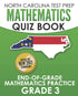 NORTH CAROLINA TEST PREP Mathematics Quiz Book End-Of-Grade Mathematics Practice Grade 3 — used book cover