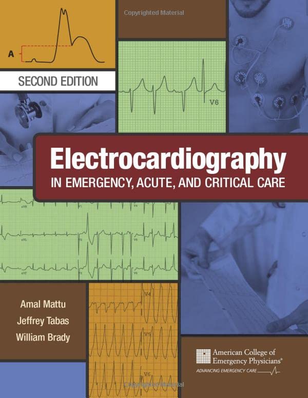 Electrocardiography in Emergency, Acute, and Critical Care — used book cover