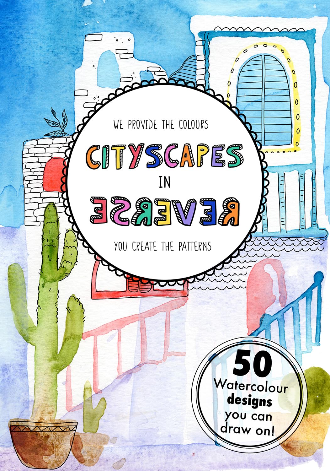 Coloring Books For Adults - 54 Pages City Scapes Art Pattern - Reverse Coloring Book, You Draw The Line Doodle - Activities For Anxiety Relief Calming Meditation - Mindfulness Gifts By Central 23 — used book cover