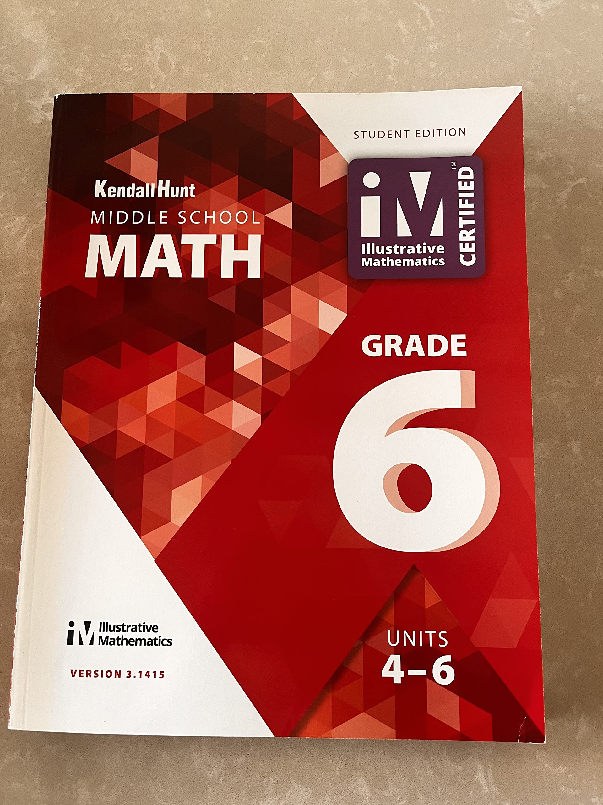 Kendall Hunt Middle School Math — used book cover