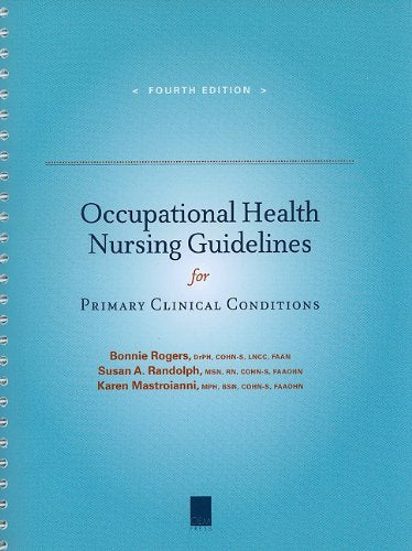 Occupational Health Nursing Guidelines for Primary Clinical Conditions — used book cover