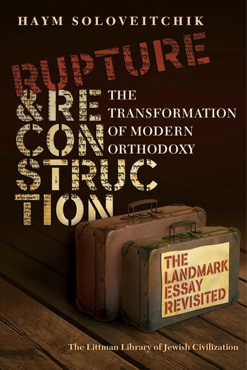 Rupture and Reconstruction — used book cover