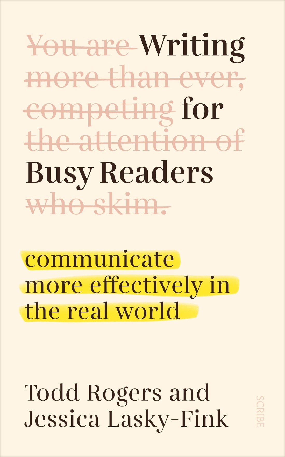 Writing for Busy Readers — used book cover