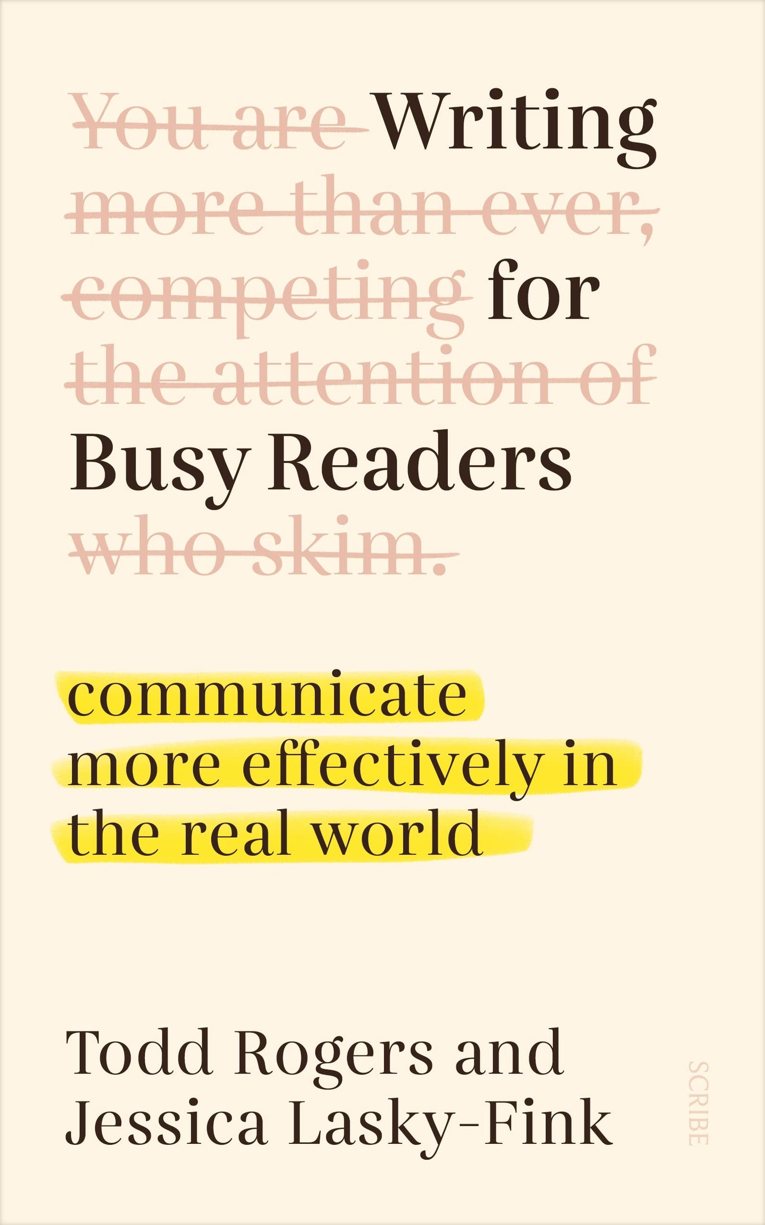 Writing for Busy Readers — used book cover
