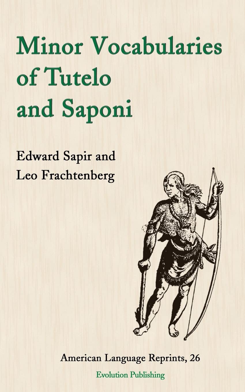 Minor Vocabularies of Tutelo and Saponi — used book cover