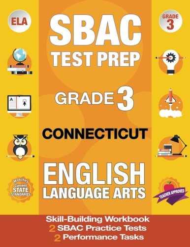 SBAC Test Prep Grade 3 Connecticut English Language Arts — used book cover