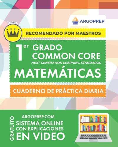 1st Grade Common Core Math [SPANISH EDITION] Matemáticas de 1ER grado — used book cover