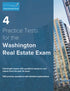 4 Practice Tests for the Washington Real Estate Exam — used book cover