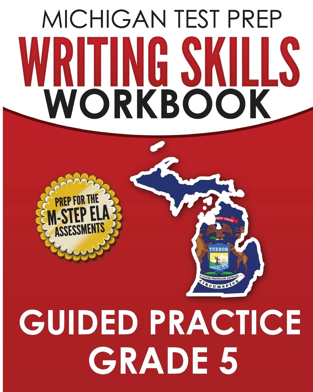 MICHIGAN TEST PREP Writing Skills Workbook Guided Practice Grade 5 — used book cover