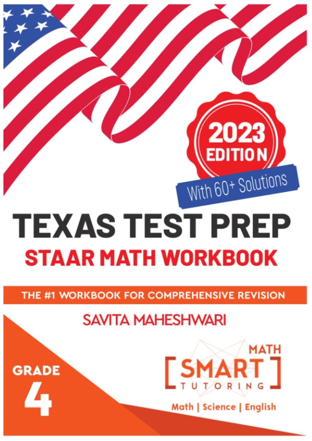 Texas STAAR Test prep practice book Grade 4 — used book cover