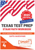 Texas STAAR Test prep practice book Grade 4 — used book cover