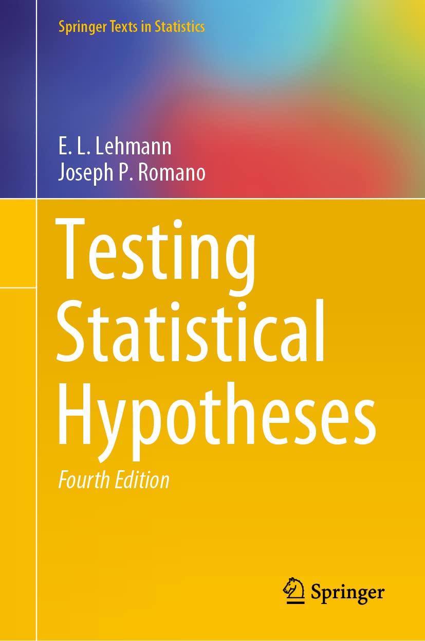 Testing Statistical Hypotheses — used book cover