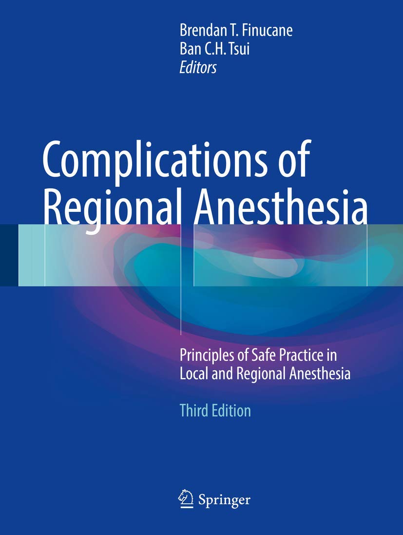 Complications of Regional Anesthesia — used book cover