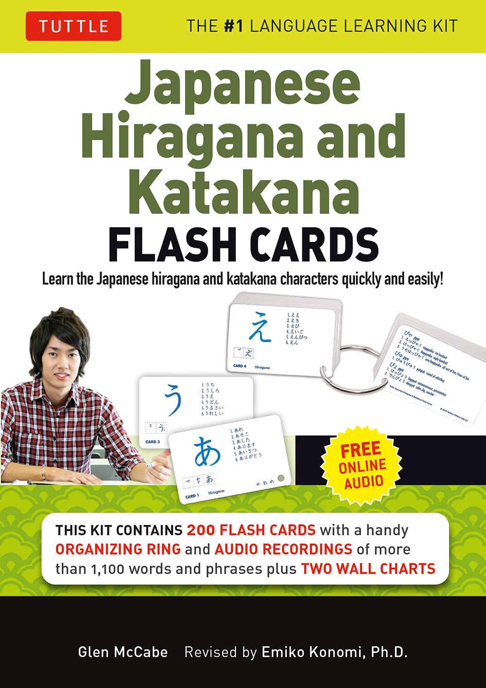 Japanese Hiragana and Katakana Flash Cards Kit: Learn the Two Japanese Alphabets Quickly &amp; Easily with this Japanese Flash Cards Kit (Online Audio Included)