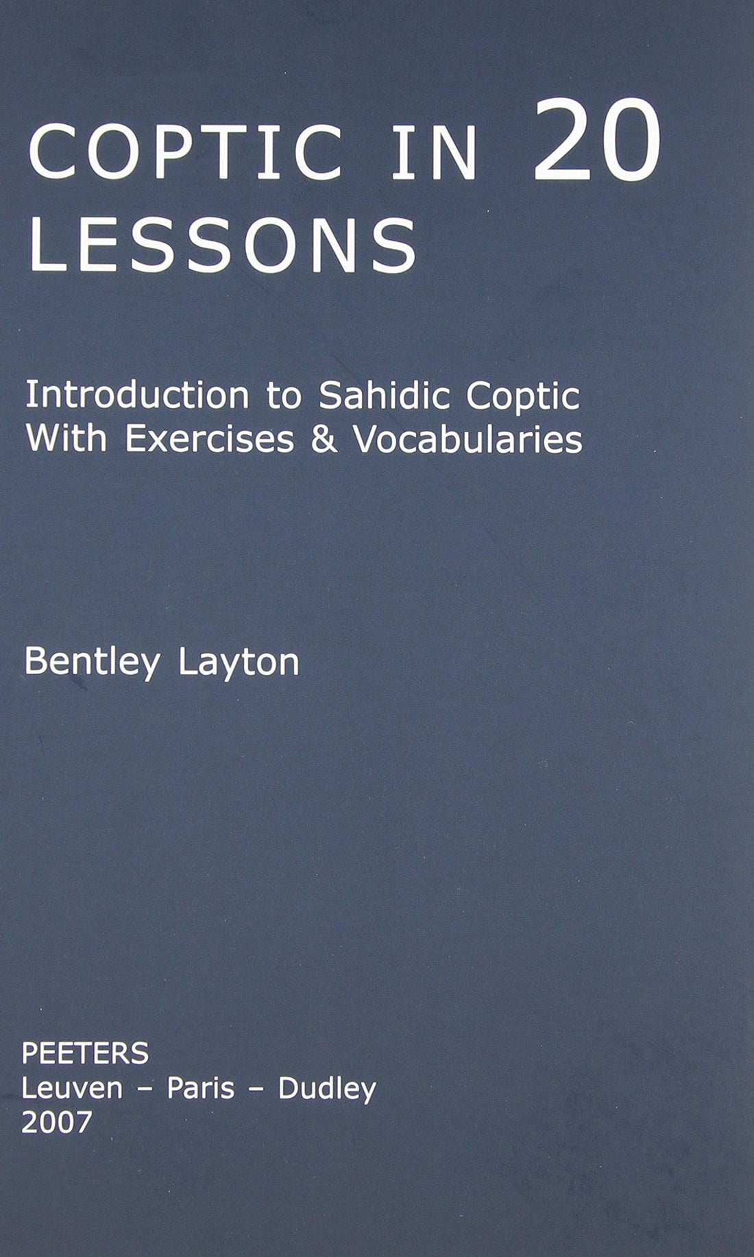 Coptic in 20 Lessons — used book cover