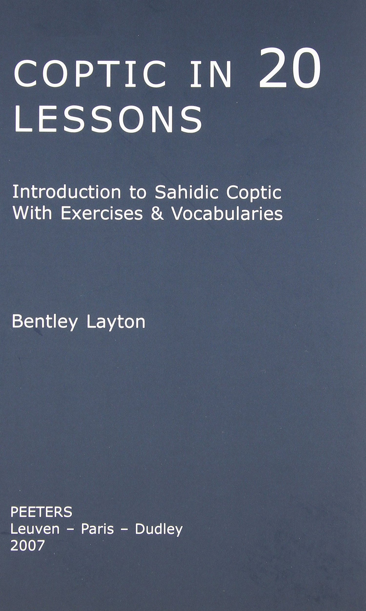 Coptic in 20 Lessons — used book cover