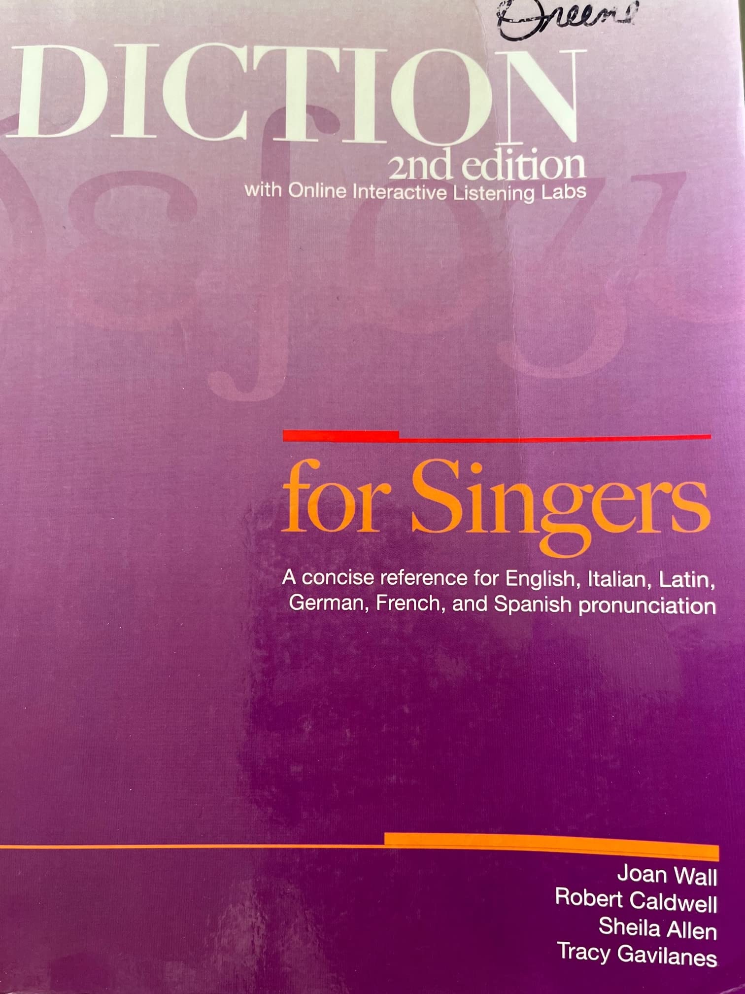 Diction for Singers