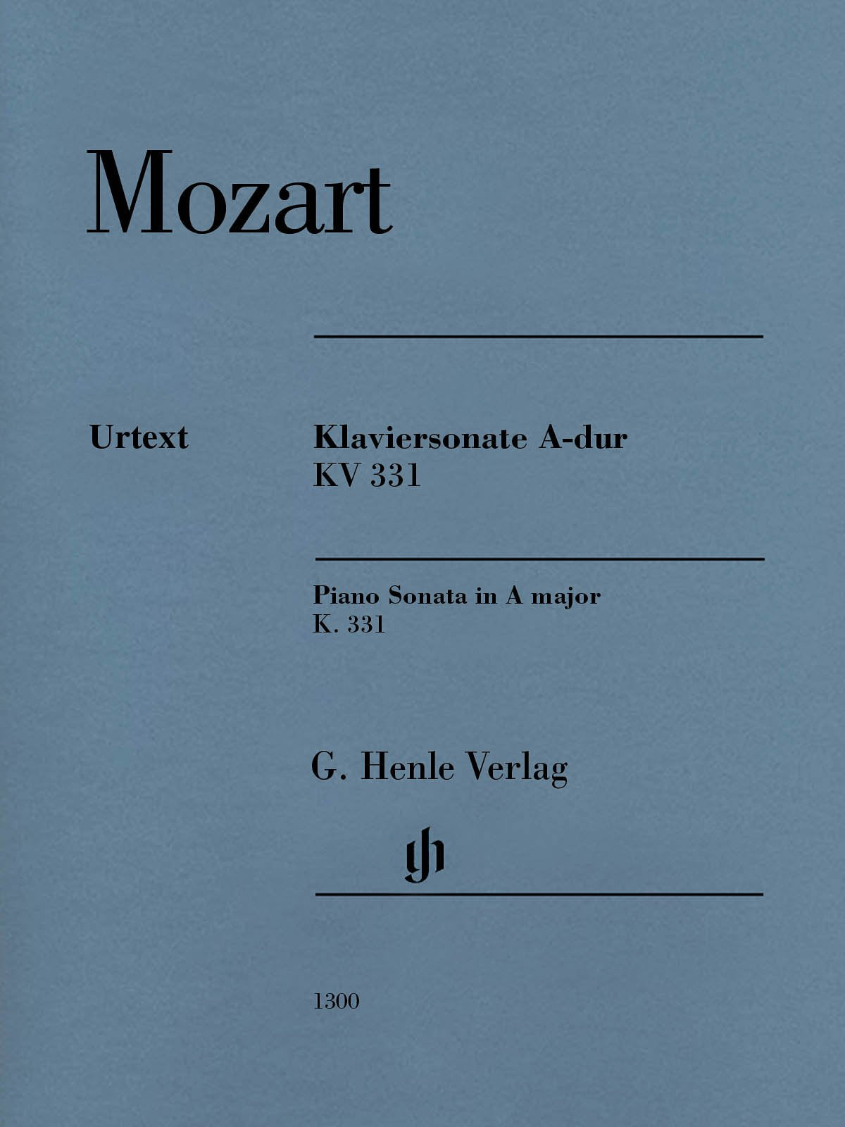 Piano Sonata A Major K. 331 (300I) With Alla Turca Revised Edition — used book cover