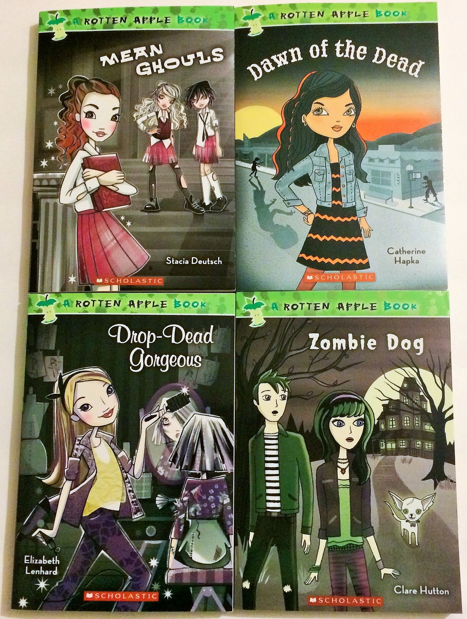 A Rotten Apple 4 Book Set Includes Dawn of the Dead - Drop Dead Gorgeous - Mean Ghouls - Zombie Dog — used book cover