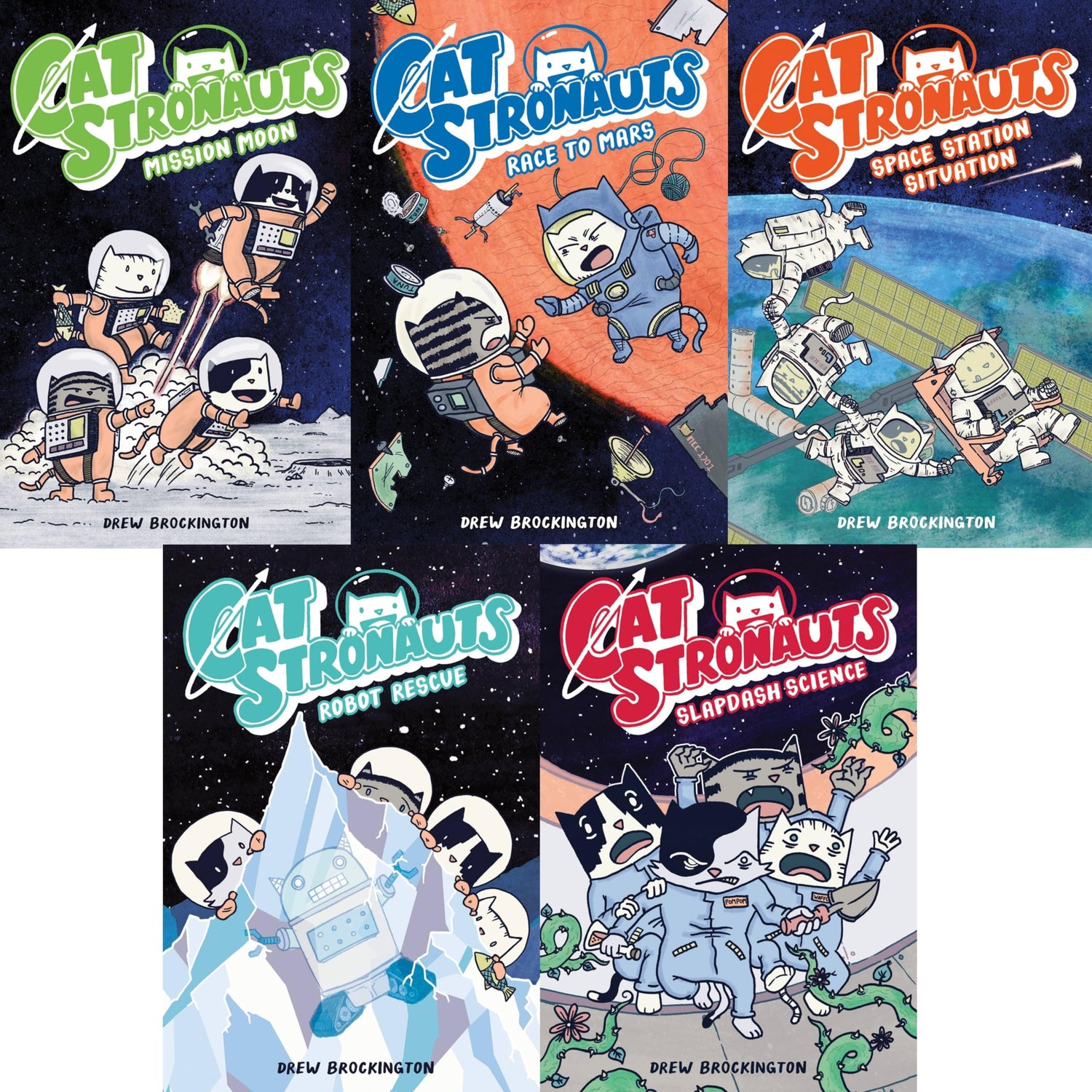 CatStronauts Series Set of 5 Books — used book cover