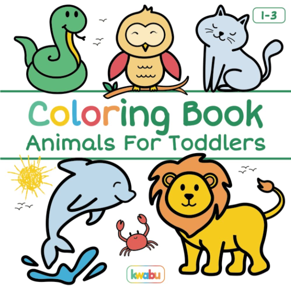 Coloring Book Animals For Toddlers — used book cover