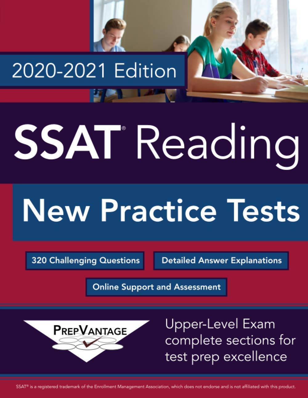 SSAT Reading: New Practice Tests, 2020-2021 Edition — used book cover