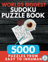 Worlds Biggest Sudoku Puzzle Book - 5000 puzzles from easy to inhuman — used book cover