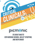 Critical Clinicals: 70 Cheat Sheets for Nursing School, NCLEX® Studying, and New Grads: Nursing Mnemonic Visual Learning Resource by Picmonic — used book cover