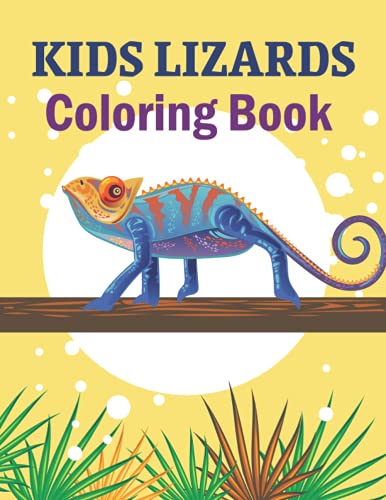 Kids Lizards Coloring Book — used book cover