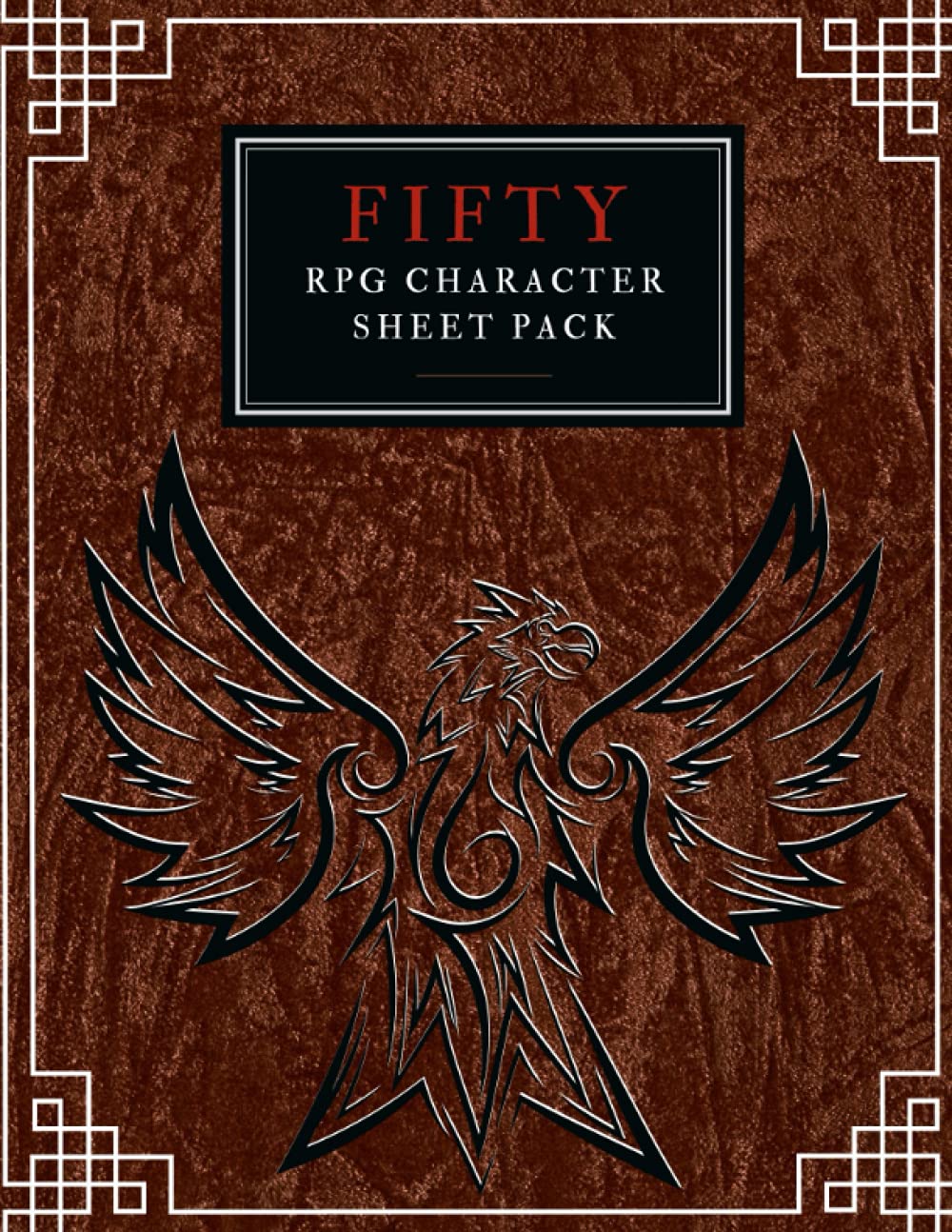 Fifty RPG Character Sheet Pack — used book cover