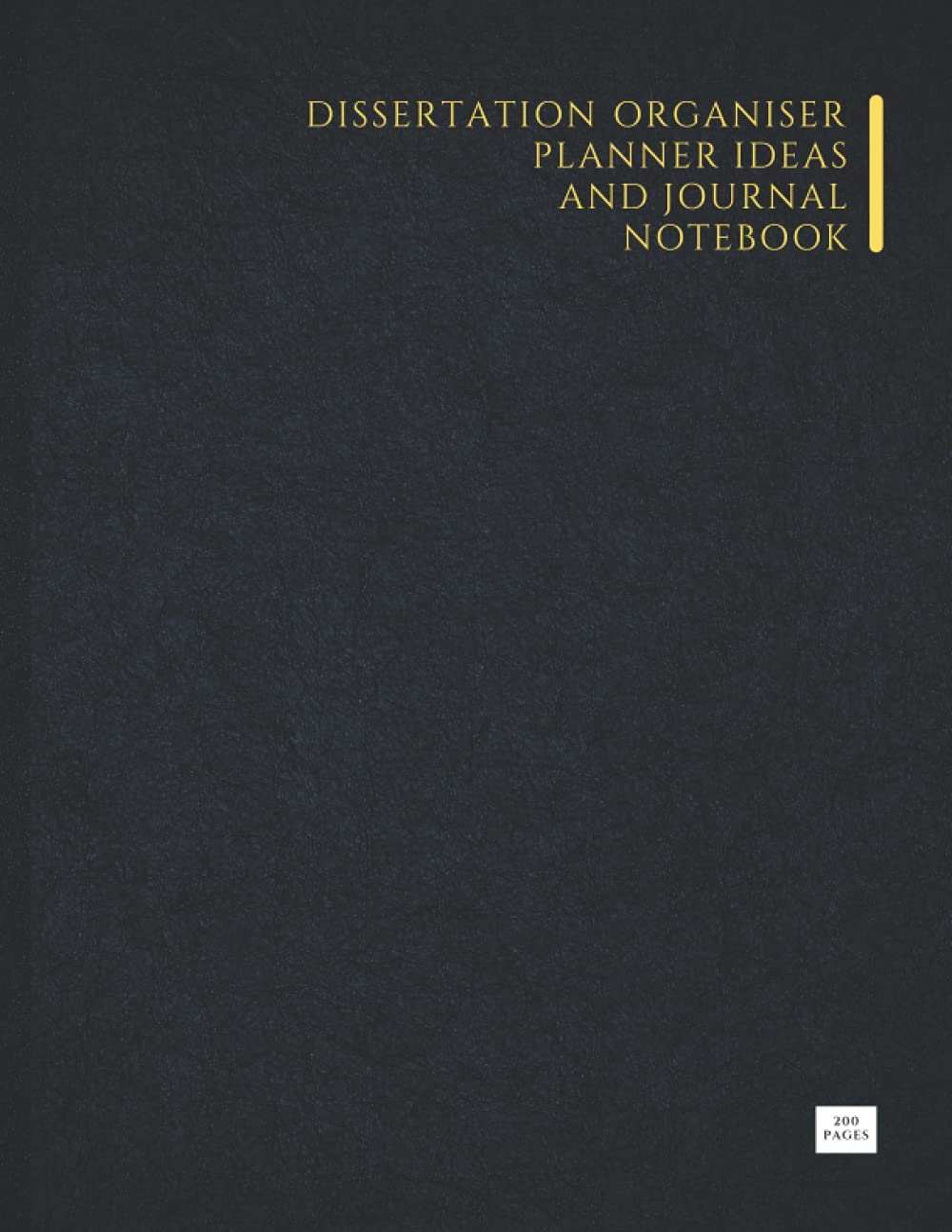 Dissertation Organiser Planner Ideas and Journal Notebook — used book cover