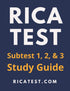 Rica Test Study Guide — used book cover