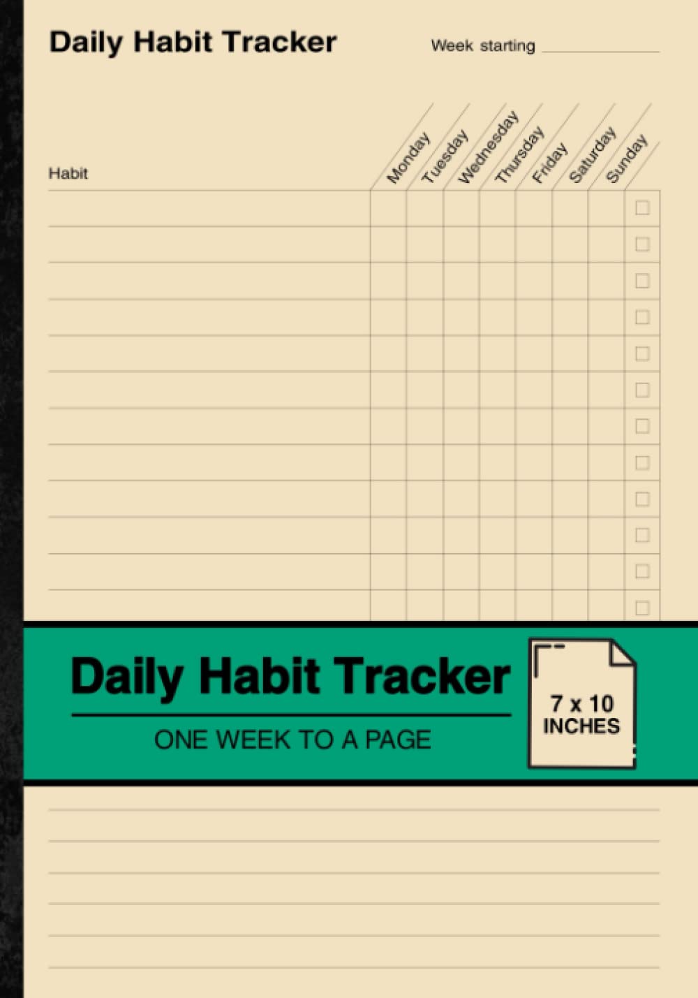Daily Habit Tracker — used book cover