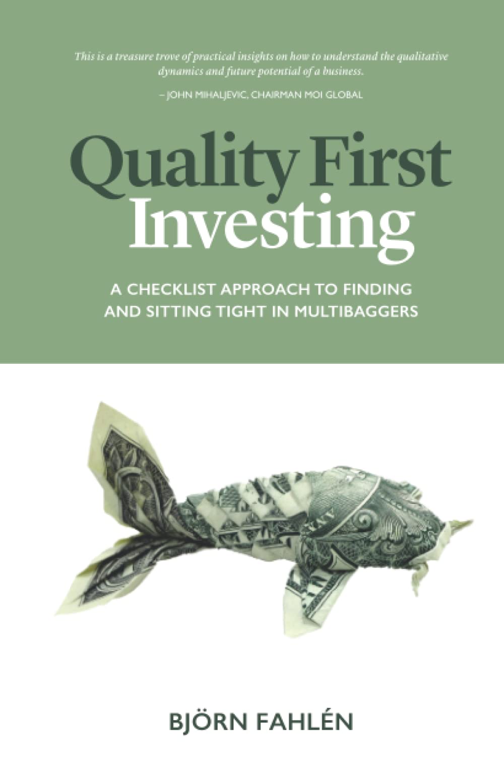 Quality First Investing — used book cover