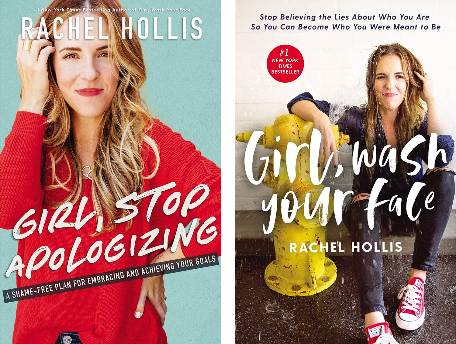 Rachel Hollis 2 Books Combo - Girl, Wash Your Face &amp; Girl, Stop Apologizing Paperback — used book cover