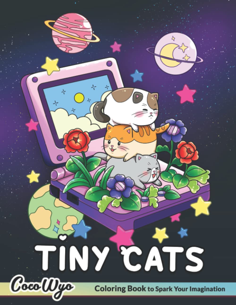 Tiny Cats Coloring Book — used book cover