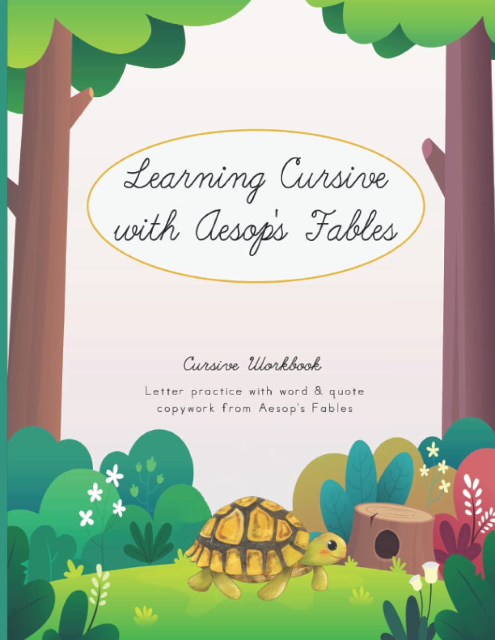 Learning Cursive with Aesop’s Fables — used book cover