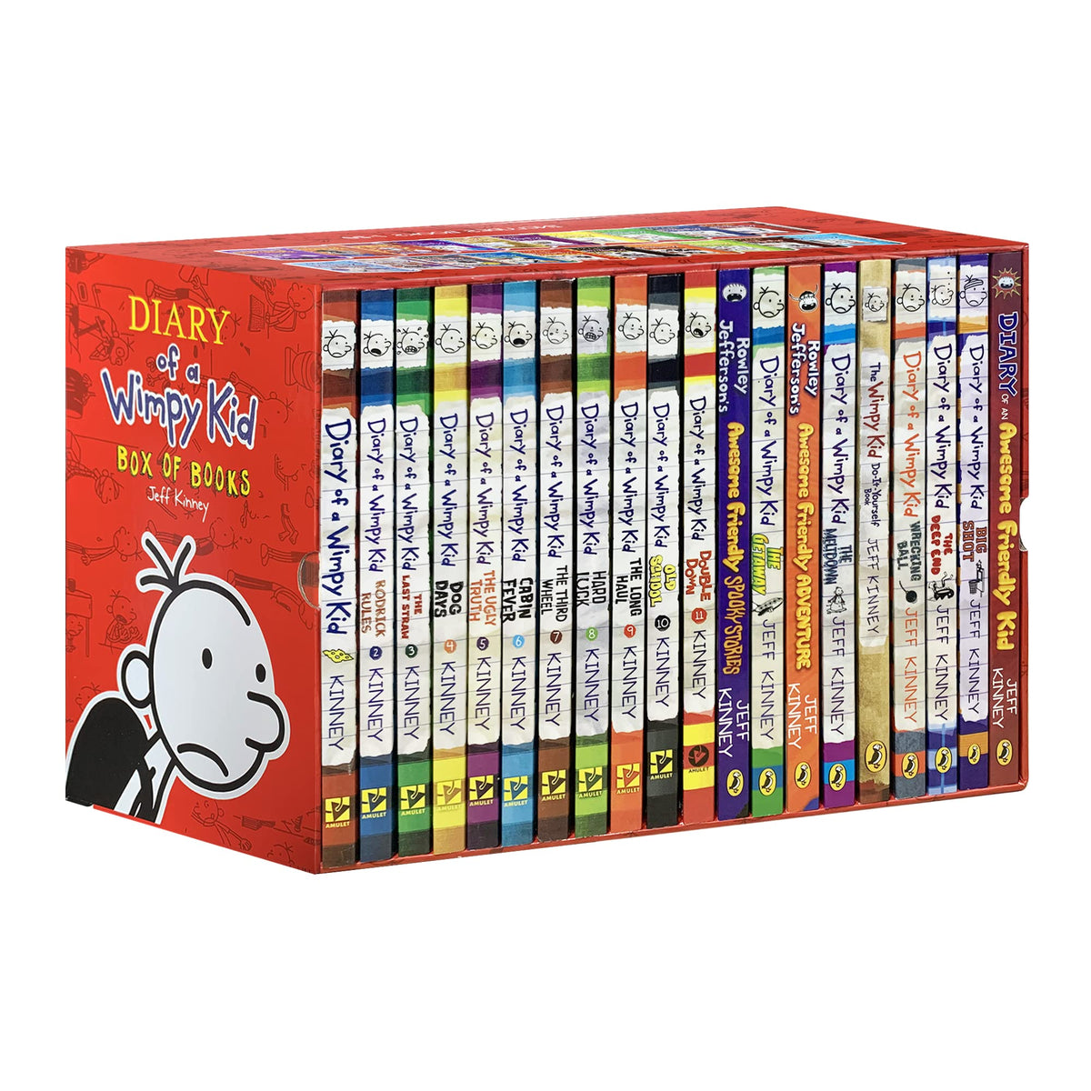 A Library of Diary of A Wimpy Kid 1-20 Boxed Set, Paperback