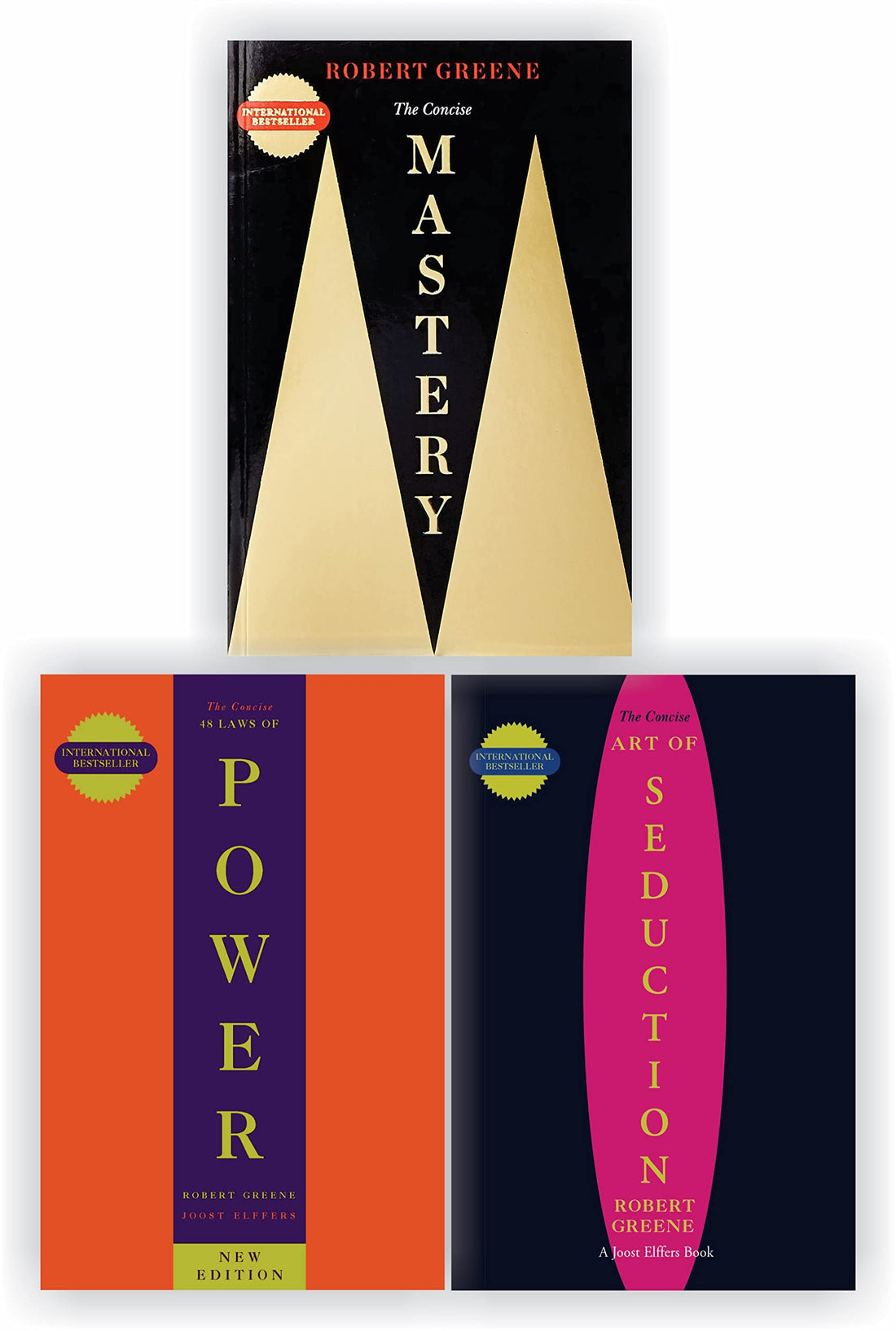 3 Books Set By Robert Greene [The Concise Mastery; The Concise 48 Laws Of Power &amp; The Concise Art of Seduction] — used book cover