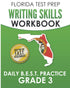 FLORIDA TEST PREP Writing Skills Workbook Daily B.E.S.T. Practice Grade 3 — used book cover