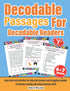 Decodable Passages for Decodable Readers. Easy texts for kids with dyslexia and struggling readers to improve reading and comprehension skills. Volume 1. 6-7 years — used book cover