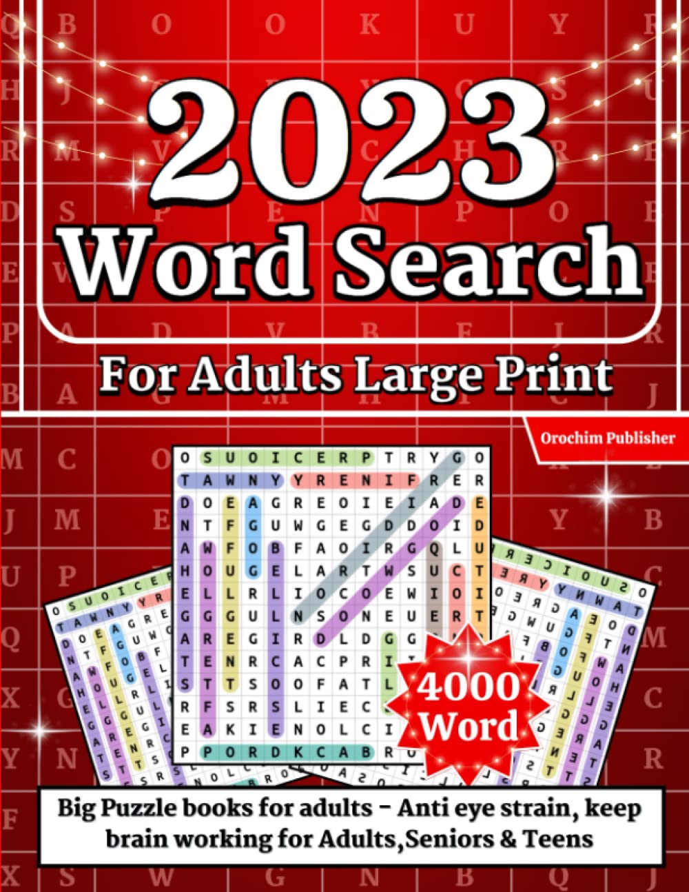 4000 Word Search for Adults Large Print — used book cover