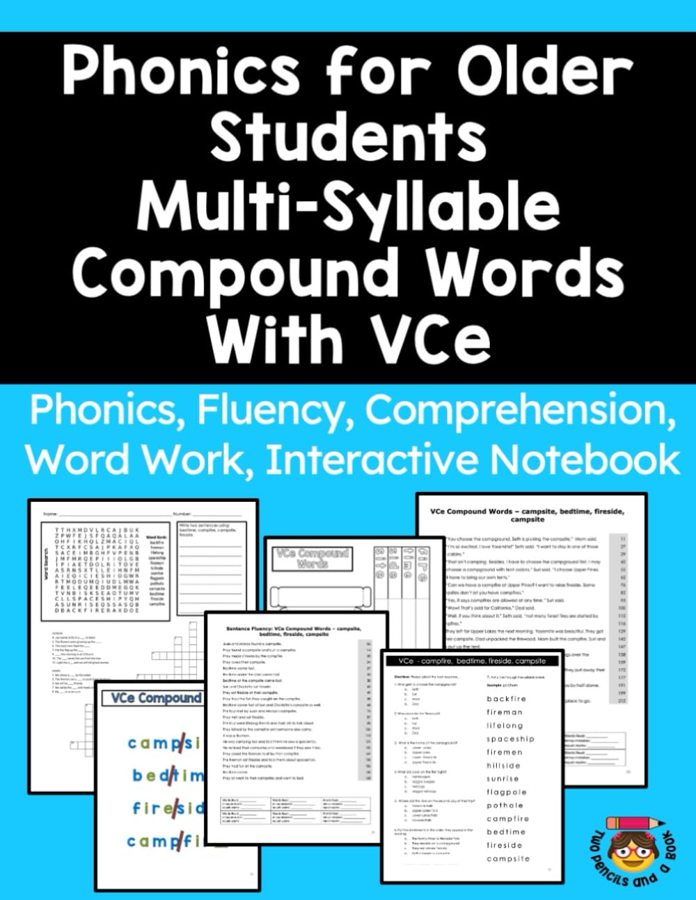 Phonics for Older Students Multi-Syllable Compound Words With VCe: Phonics, Fluency, Comprehension, Word Work, Interactive Notebook (Phonics Practice for Older Students)