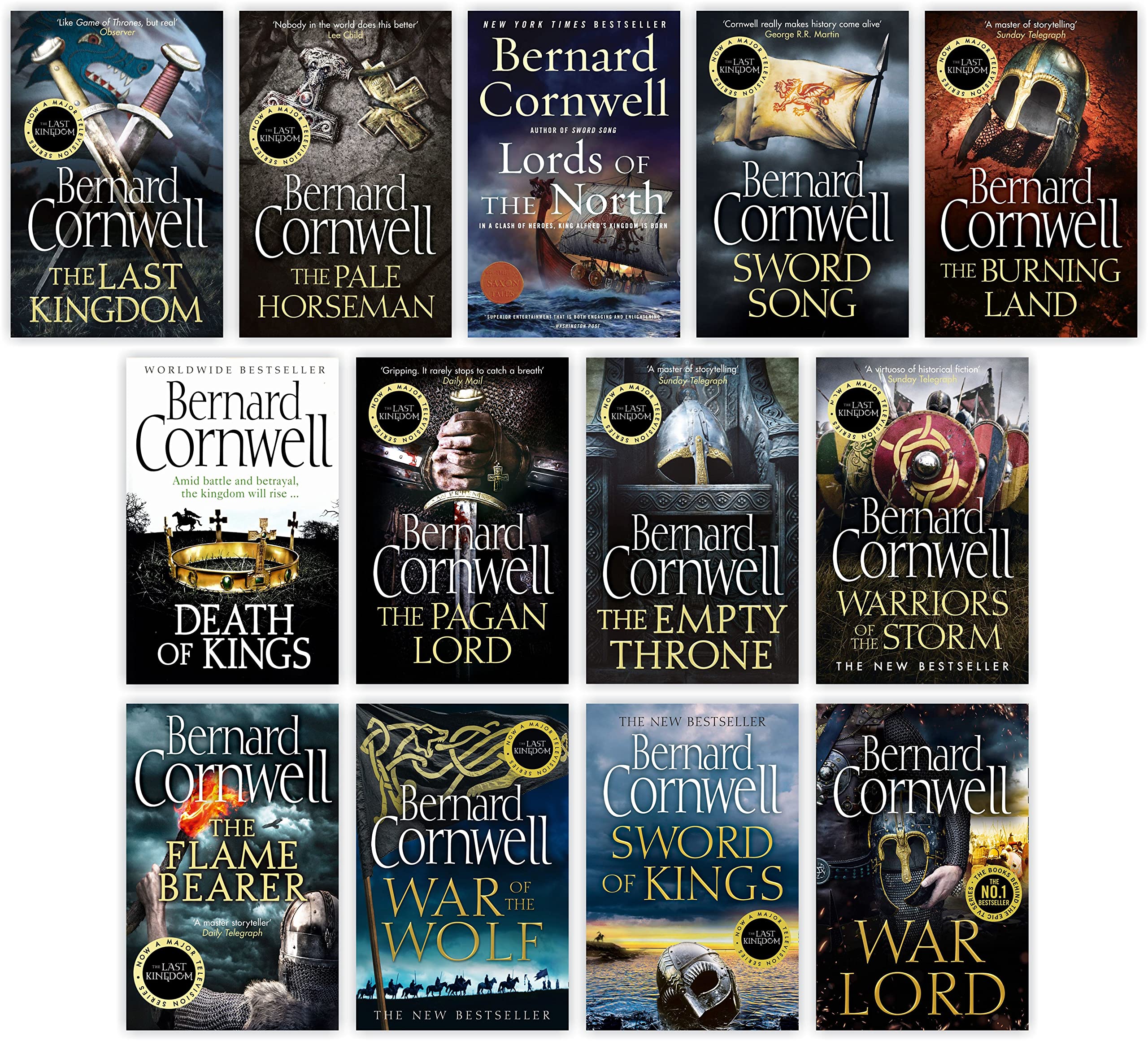 The Last Kingdom Series 13 Books Collection Set — used book cover