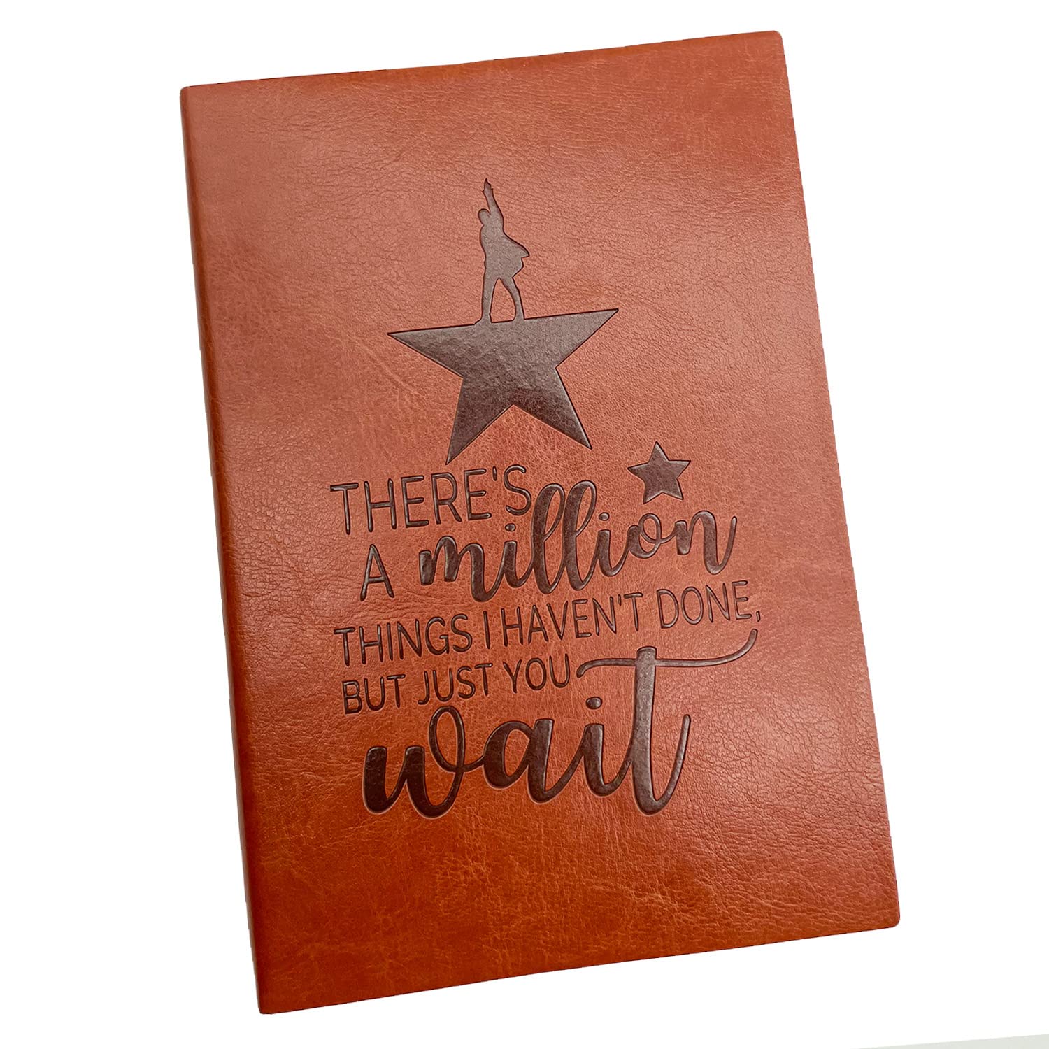 Broadway Musical Gift Hamilton Inspired Gift Leather Notebook Hamilton Merchandise Fans Gifts Journals for Writing — used book cover