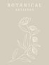 Botanical Artistry: A Hardcover Floral Decorative Book & Journal for Interior Design | Modern Neutral Beige & Cream Tone | Flower Aesthetic for ... Notebook Pages — used book cover