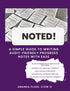 Noted!: A Simple Guide to Writing Audit-Friendly Progress Notes with Ease — used book cover