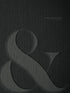 Dark Ampersand - A Black Linen Home Decor Book for Stacking and Coffee Table Display | Hard Cover Book with Realistic Fabric Effect — used book cover