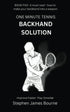 The One Minute Tennis Backhand Solution — used book cover